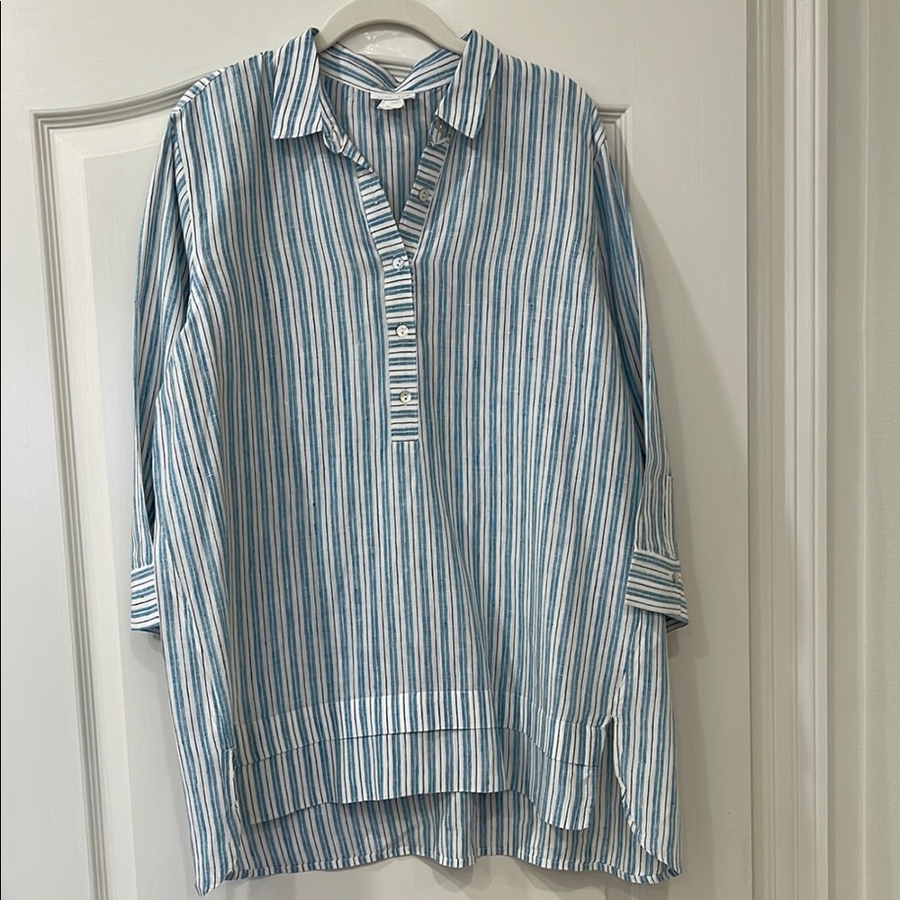 JJILL Women’s Long Linen top